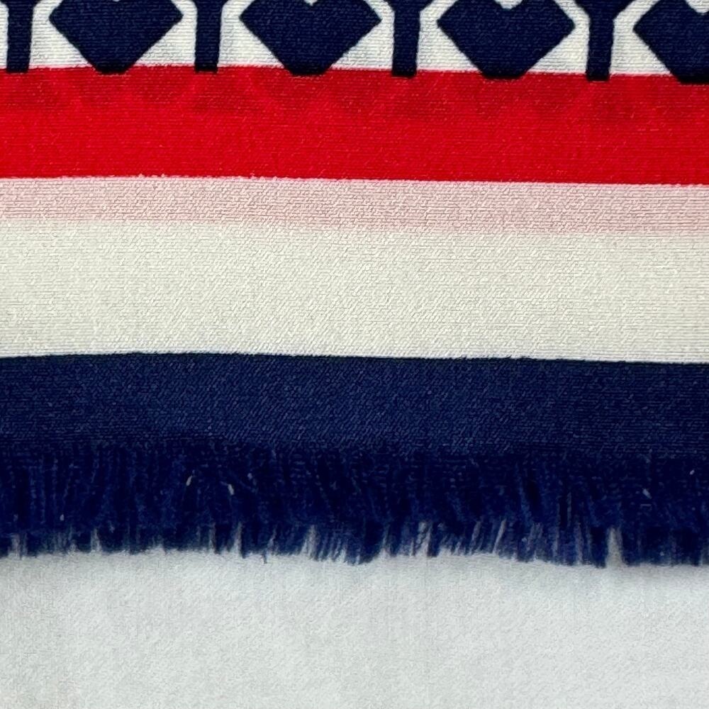 Yves Saint Laurent‎ Scarf/Shawl Silk Red/White/Blue - Picture 4 of 6